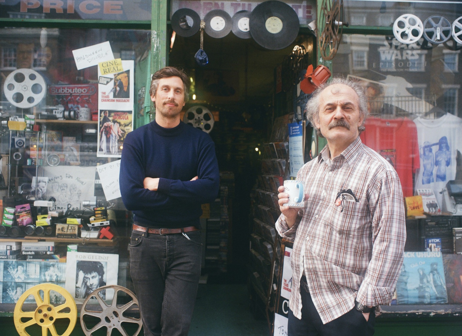 Liam Saint-Pierre and Ümit Mesut outside Ümit & Son